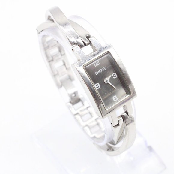 DKNY Watch Women's Casual Silver Tone Stainless Steel Bracelet Black Dial - Picture 4 of 8